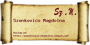 Szenkovics Magdolna névjegykártya